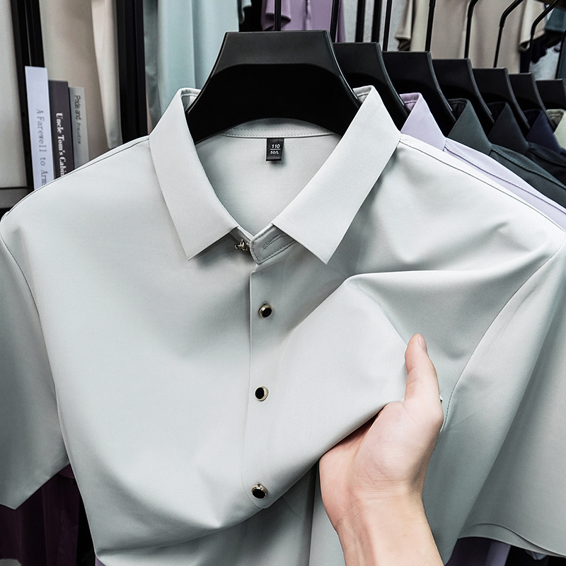 Men Formal Office Wear Shirts - Camisa Social Masculina Casual de Verão