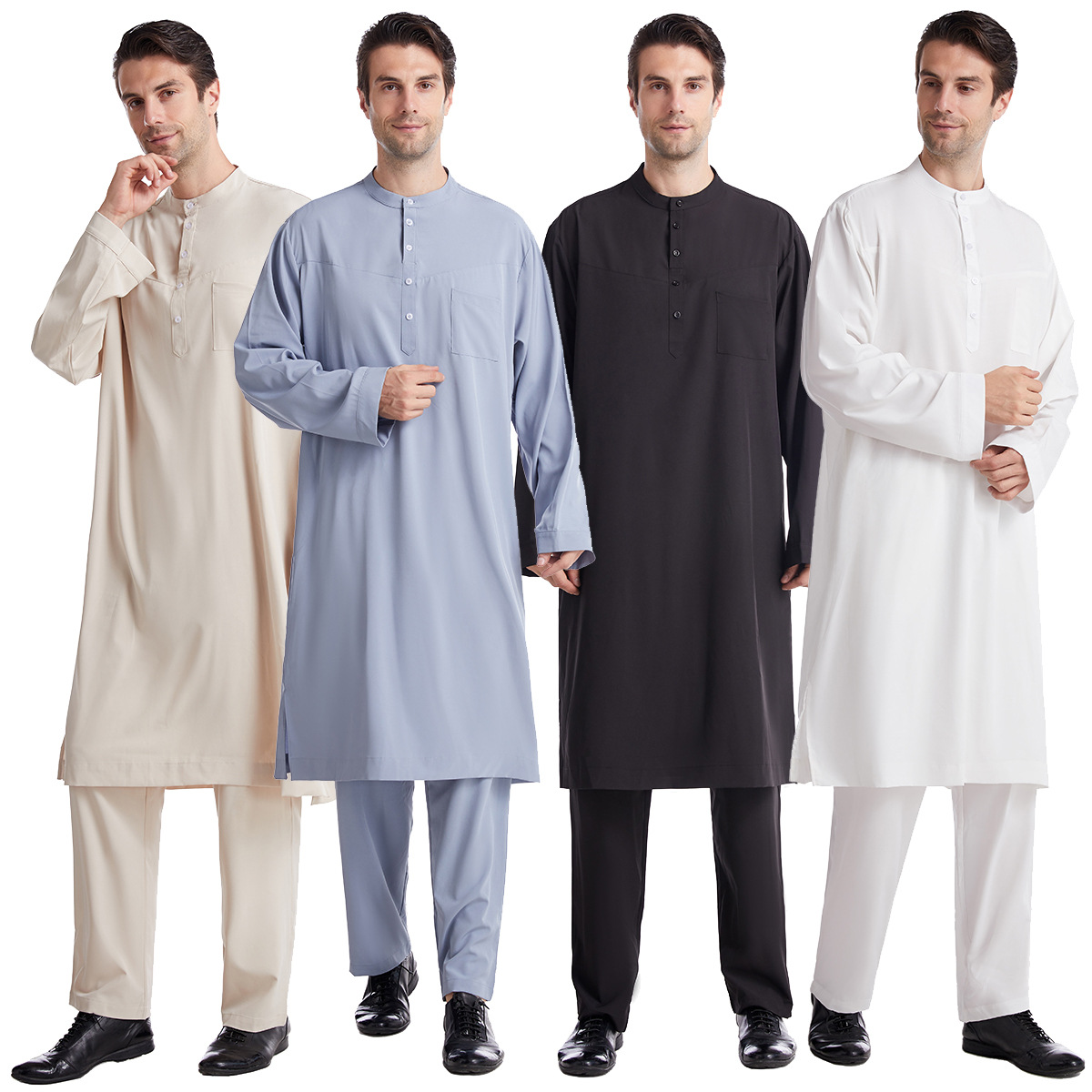 Homens muçulmanos jubba thobe  - Arabic Formal Wear Men avaliação e preço