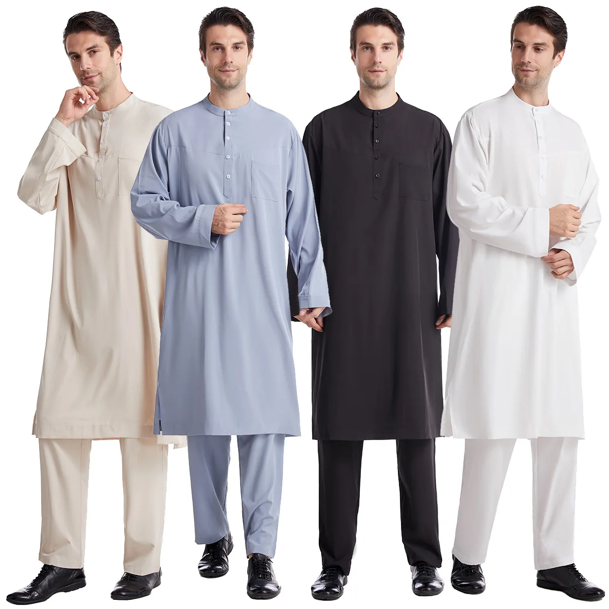 Homens muçulmanos jubba thobe  - Arabic Formal Wear Men avaliação e preço