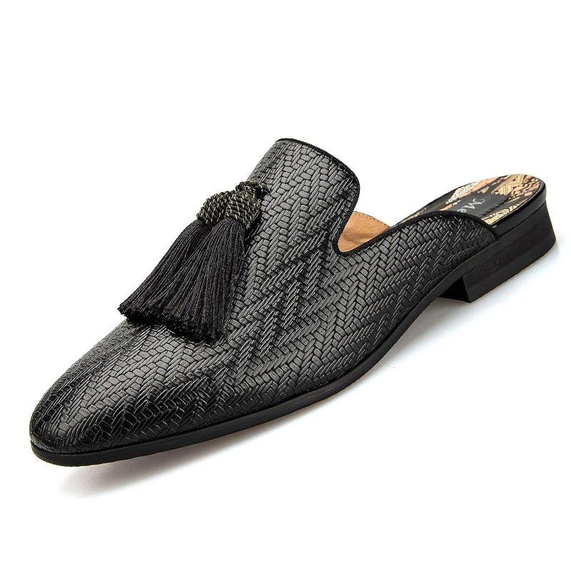 Chinelos de couro respirável v - Men'S Formal Wear Slippers avaliação e preço