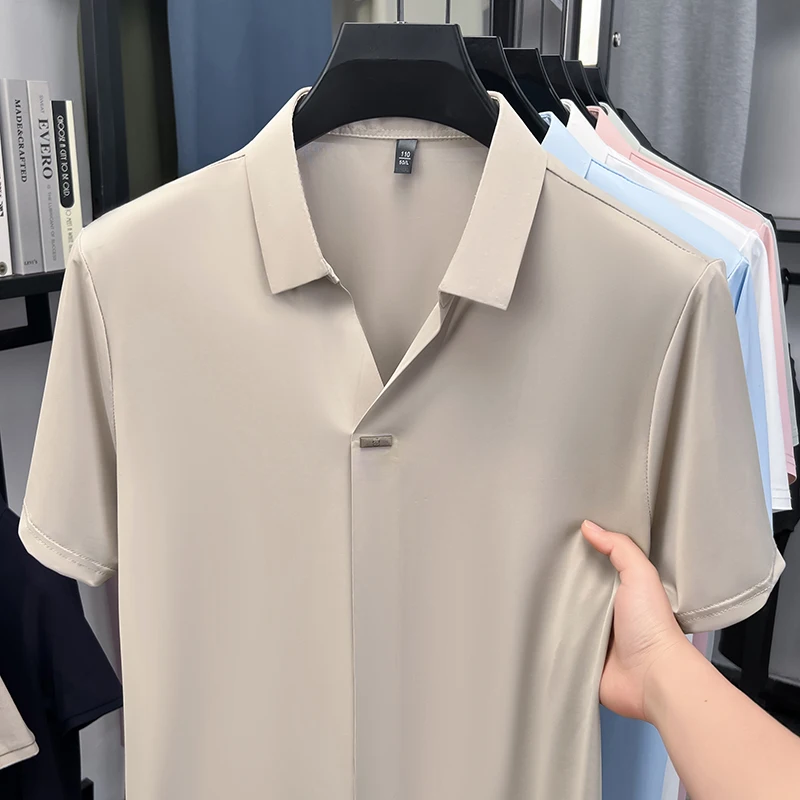 Camisa social masculina de man - Men Formal Office Wear Shirts avaliação e preço
